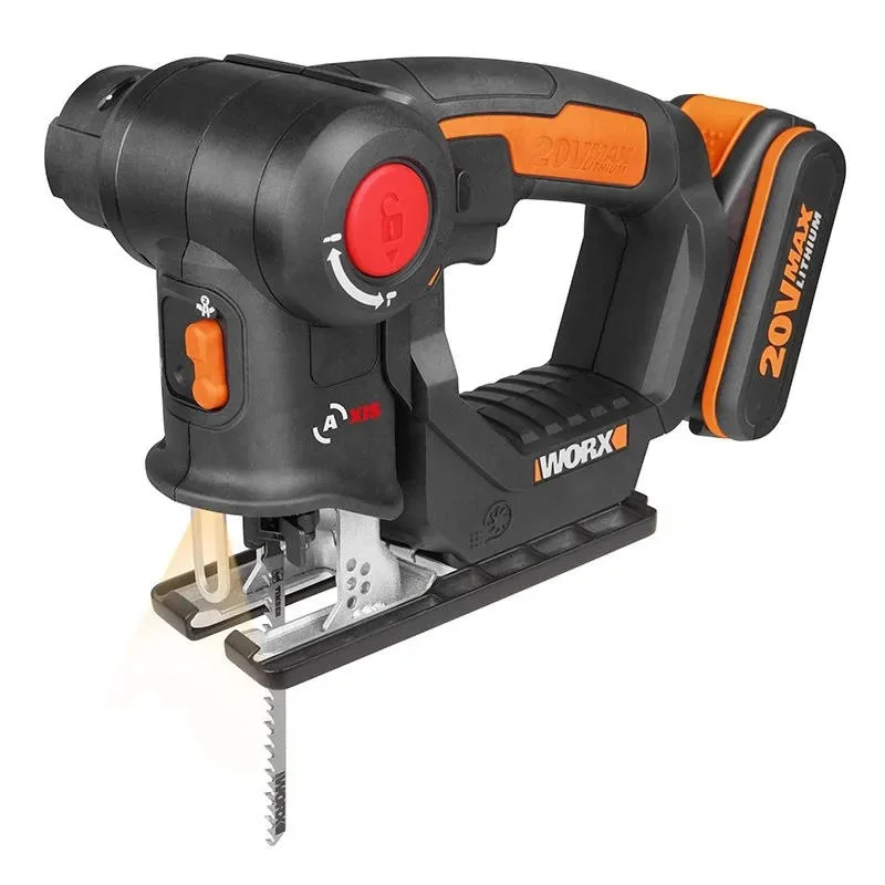 WORX WX550.1 аккумуляторный лобзик (2 x 2 Ач, ЗУ)