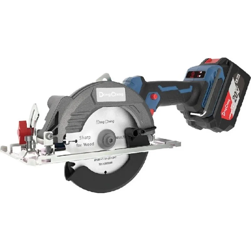 DongCheng DCMY140S(TYPE EM) аккумуляторная циркулярная пила (2 x 4 Ач, ЗУ)