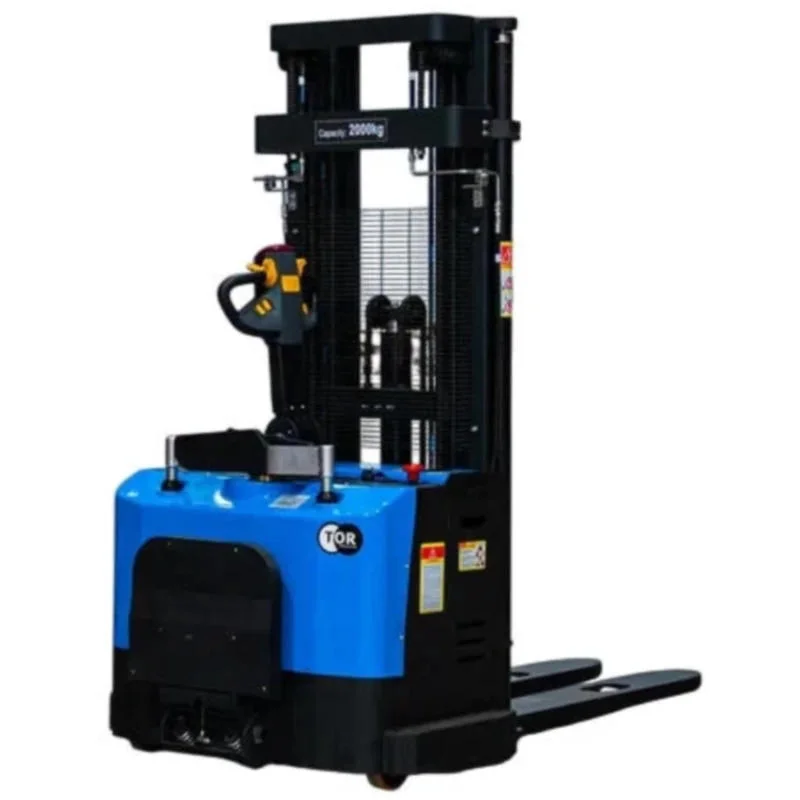 TOR ES20T4 штабелер электрический самоходный с платформой 2,0 т 5,5 м, 24/210 В/Ач ЭУР, Curtis, H-мачта 1001864