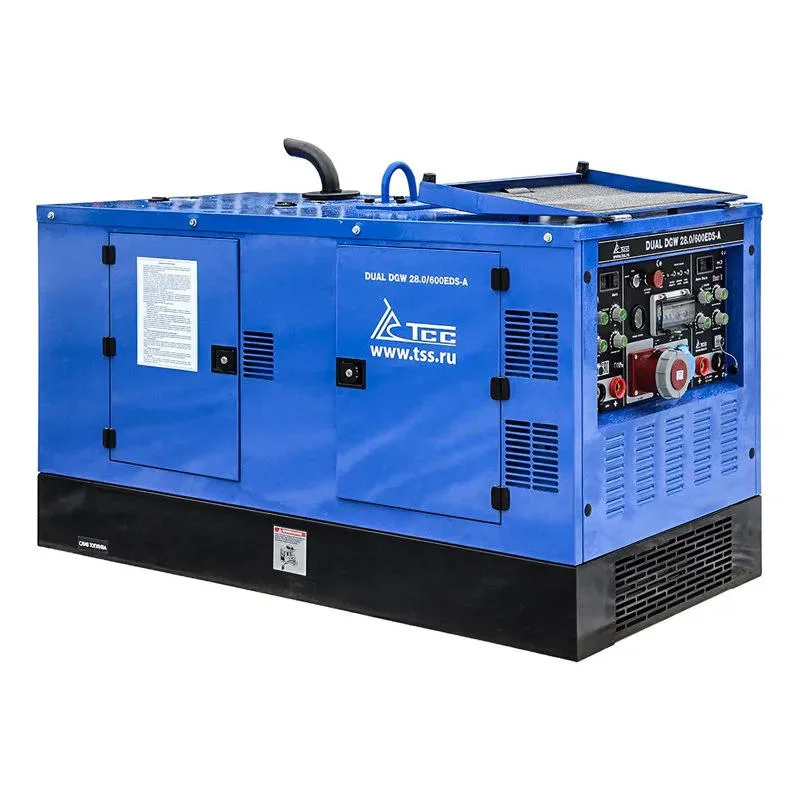ТСС DUAL DGW 28/600EDS-A промышленный двухпостовой дизельный сварочный генератор 028633