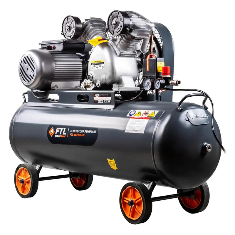 FoxWeld FTL 440/100 HP компрессор ременной масляный 9008
