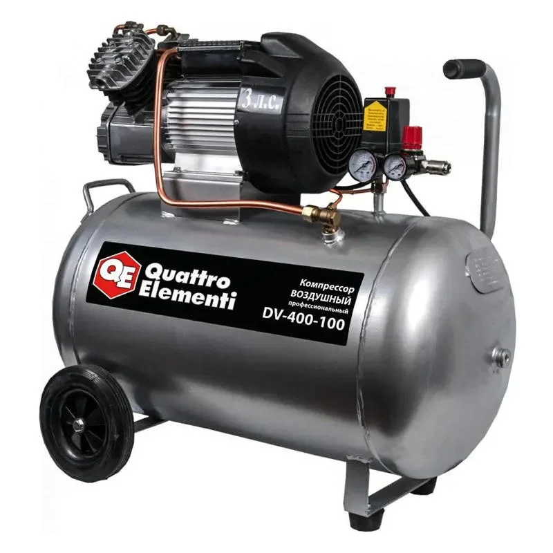 QUATTRO ELEMENTI DV-400-100 компрессор поршневой масляный 771-718