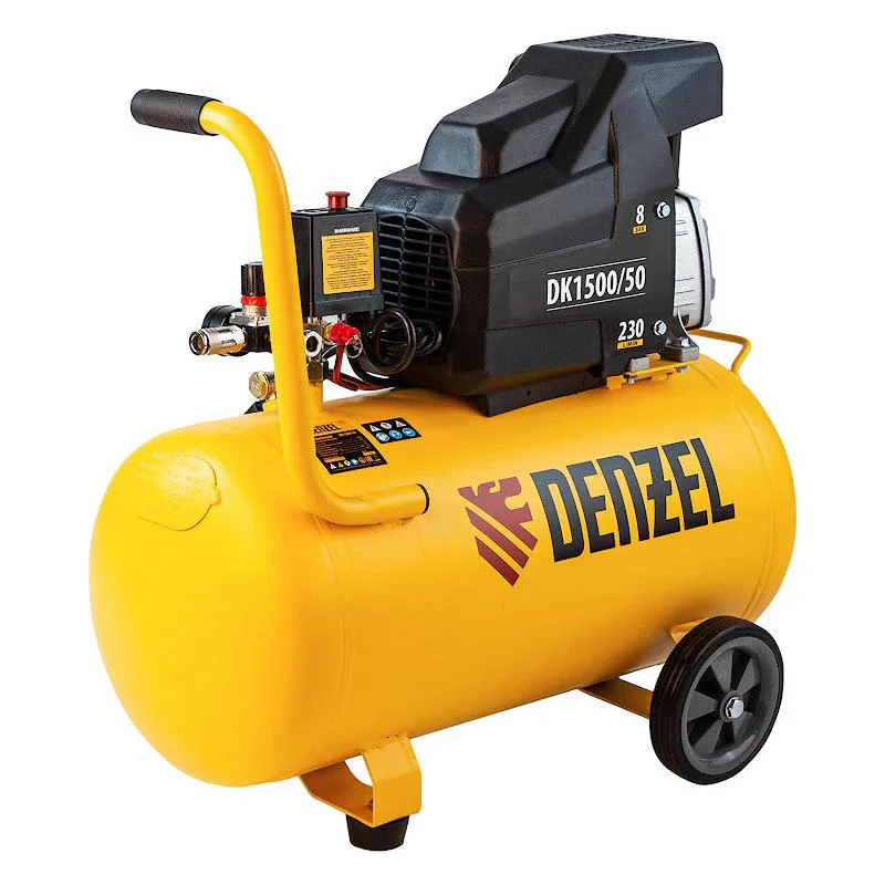 DENZEL X-PRO DK1500/50 компрессор воздушный 1.5 квт, 230 л/мин, 50 л 58064