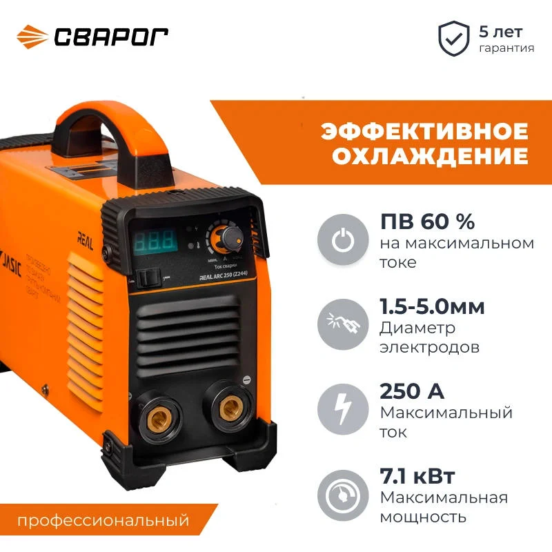 Сварог REAL ARC 250 Z244 сварочный инвертор 00000095490