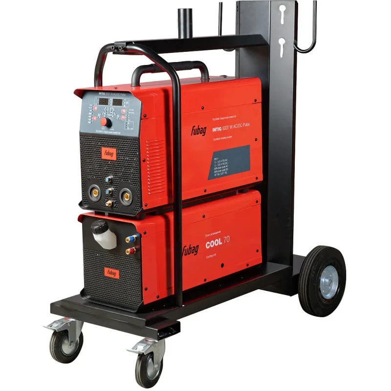 FUBAG INTIG 500 T W AC/DC ПУЛЬС (PULSE) сварочный полуавтомат инверторный с горелкой FB TIG 18 5P 4m, блоком ж/о Cool 70 и тележкой 31457.4