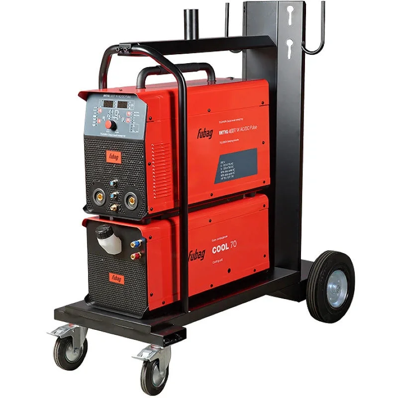 FUBAG INTIG 400 T W AC/DC ПУЛЬС (PULSE) сварочный полуавтомат инверторный с горелкой FB TIG 450W 4m, адаптером разъёма управления 5 pin, Cool 70 и тележкой 31456.6