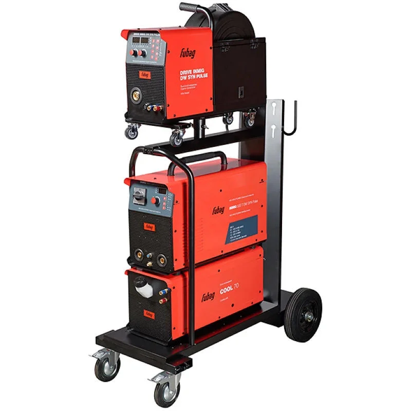FUBAG INMIG 500T DW SYN ПУЛЬС (PULSE) сварочный полуавтомат инверторный с горелкой FB 500 3m, ДРАЙВ INMIG DW SYN ПУЛЬС (DRIVE INMIG DW SYN PULSE), шлангом-пакетом 5m с ж/о , Cool 70 и тележкой 31443.6