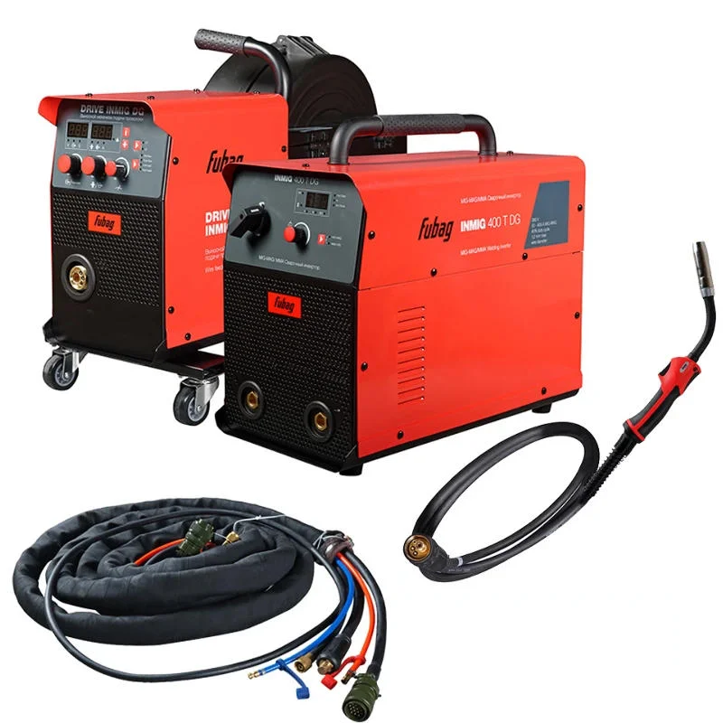 FUBAG INMIG 400T DG сварочный полуавтомат инверторный с горелкой FB 400 3m, ДРАЙВ INMIG DG (DRIVE), шлангом-пакетом 5m с в/о 31440.4