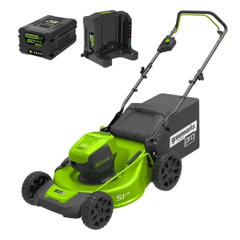 Аккумуляторная газонокосилка самоходная Greenworks GD60LM51SPK4 60V (1 x 4 Ач, ЗУ) 2505607UB